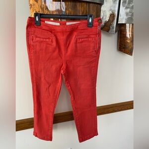 PILCRO AND THE LETTERPRESS High Rise Red Orange Legging Size 28